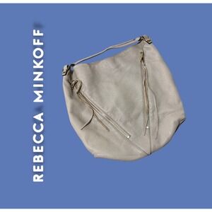 REBECCA MINKOFF MOTO ASYMMETRICAL ZIP HOBO SHOULDER BAG